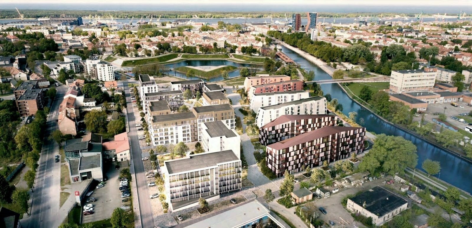 Surenkamojo gelžbetonio konstrukcijų montavimas — Bastionų namai